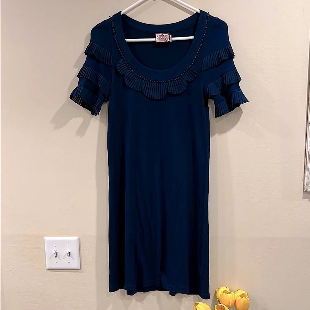 🔥Juicy Couture Navy Blue Short Sleeve Dress🔥 - Picture 1 of 7
